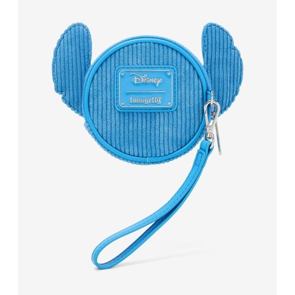 NEW! Loungefly Disney Lilo & Stitch Figural Stitch Corduroy Coin Bag Wristlet - Picture 3 of 4